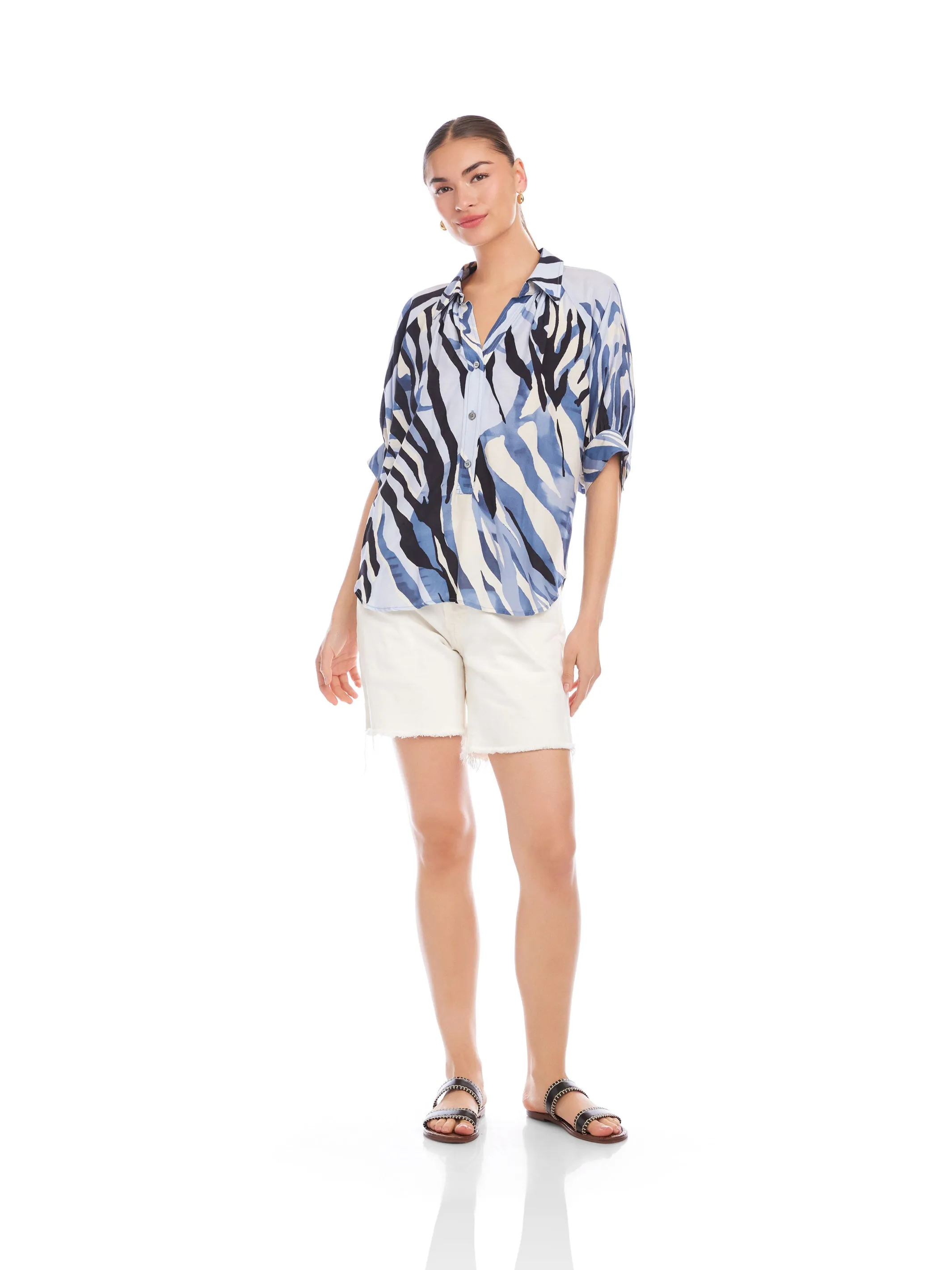 Yvette Blouson Sleeve Top sold by Fifteen Twenty product image thumbnail 3