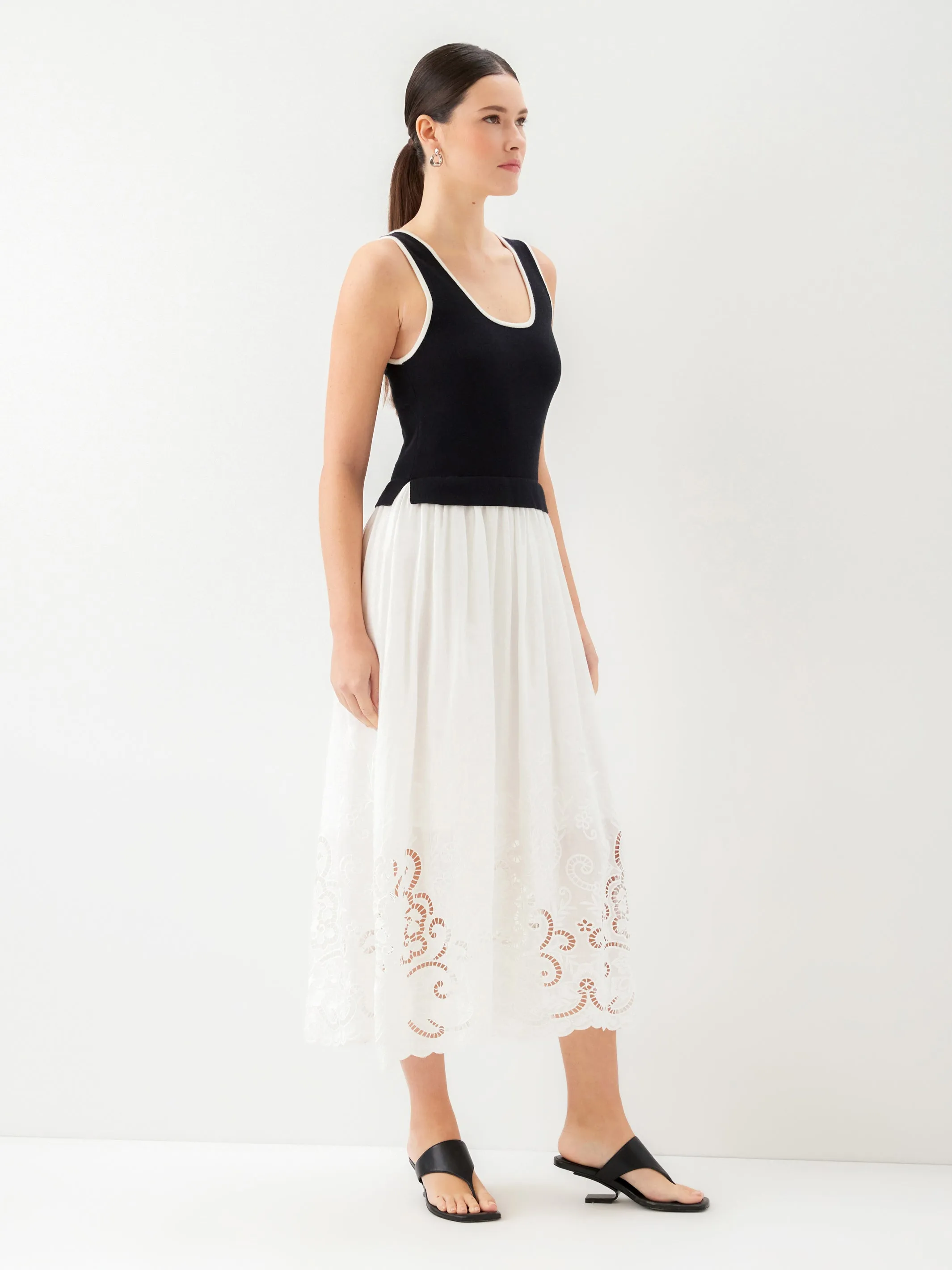 Alicia Contrast Midi Dress sold by Fifteen Twenty product image thumbnail 5