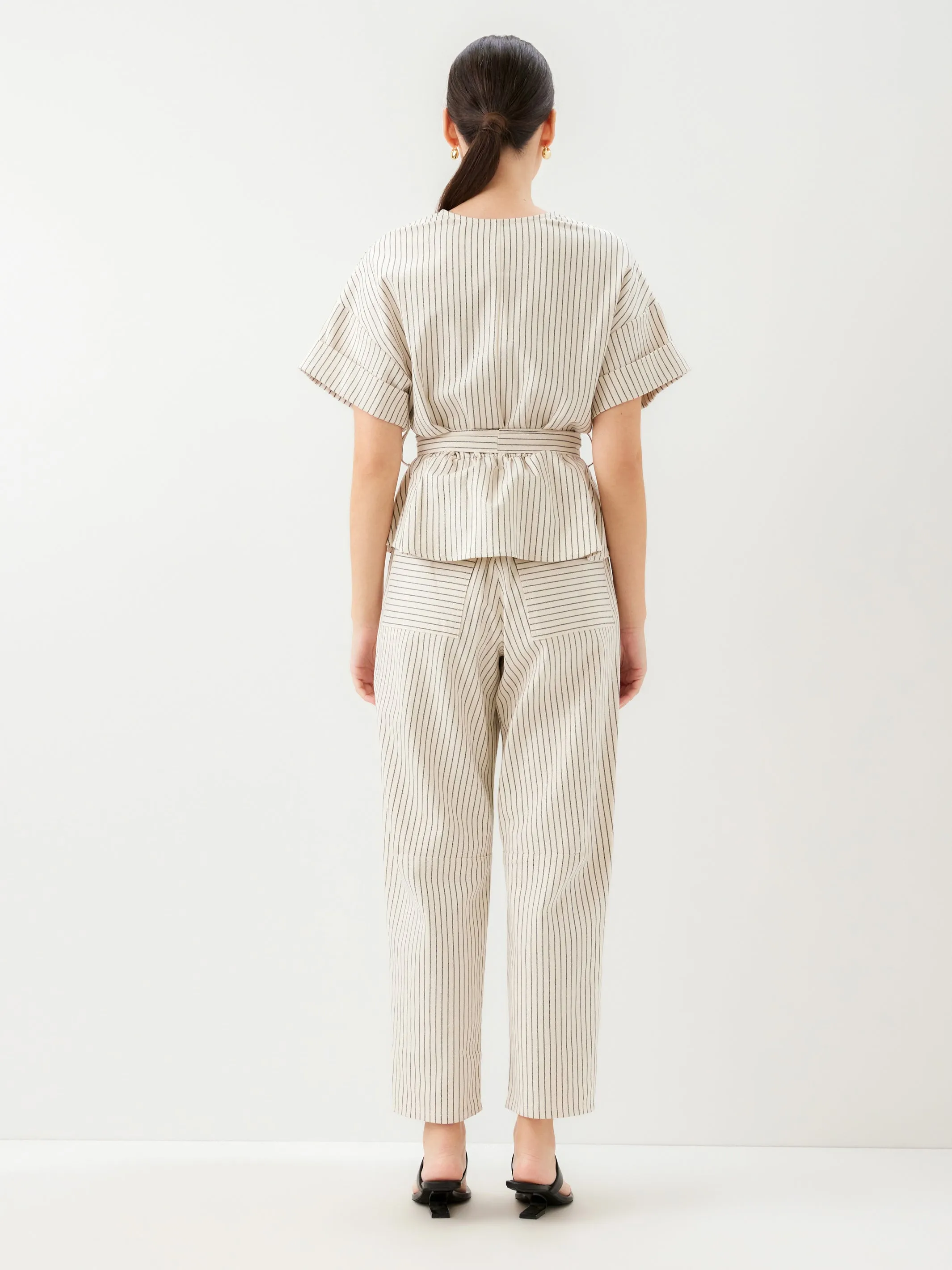 Belted Button-Up Top sold by Fifteen Twenty product image thumbnail 3