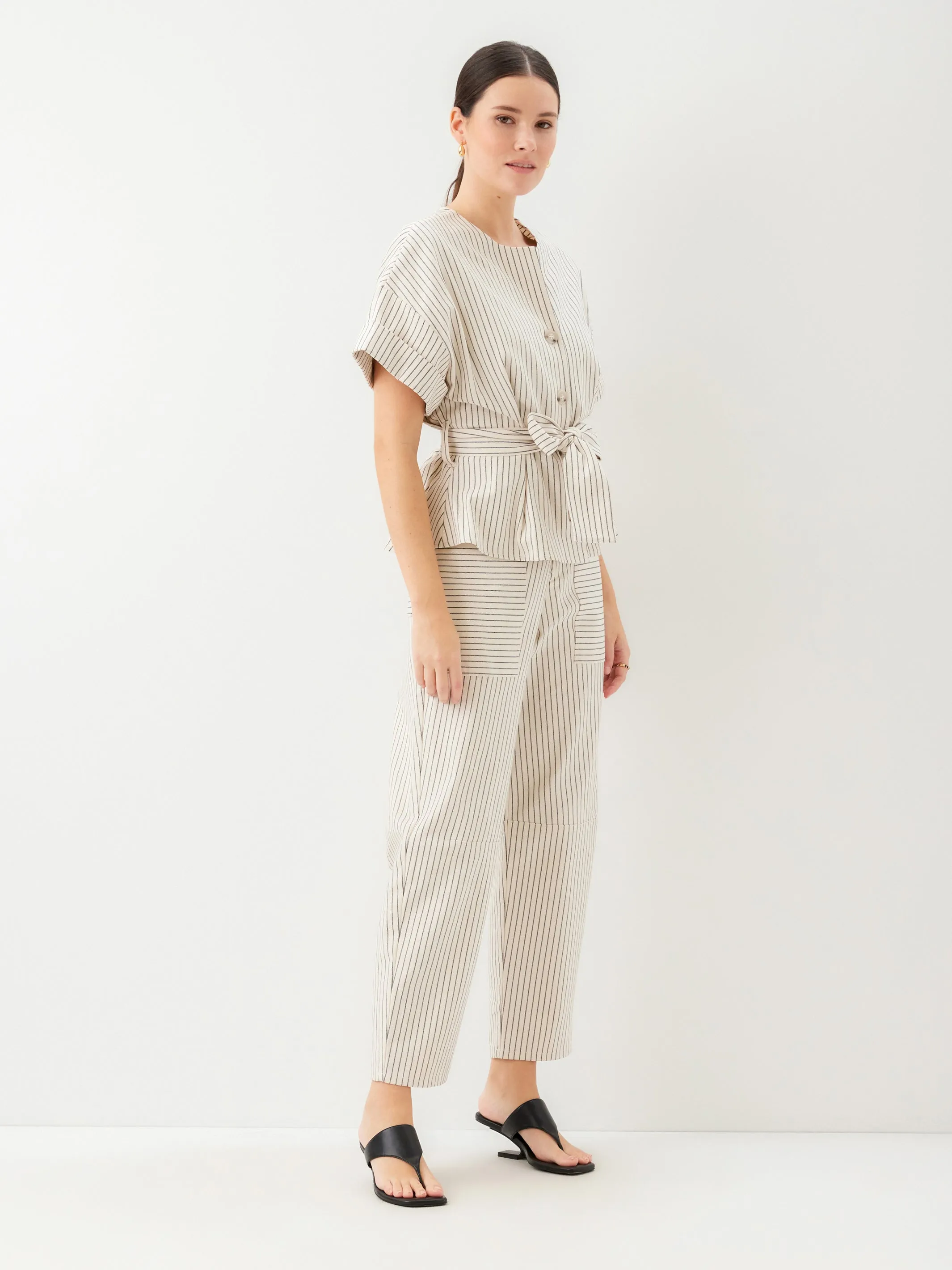 Belted Button-Up Top sold by Fifteen Twenty product image thumbnail 4