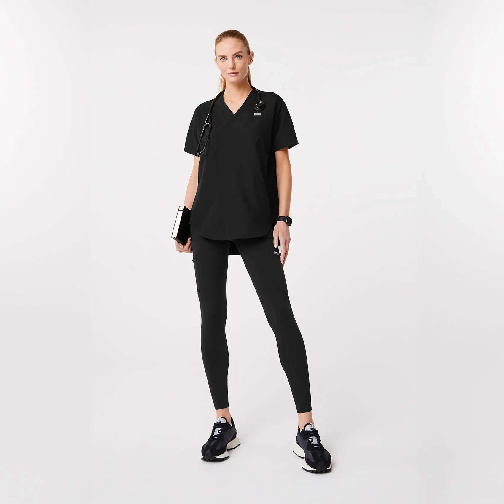 Halle V-Neck Tunic Scrub Top sold by Figs product image thumbnail 3