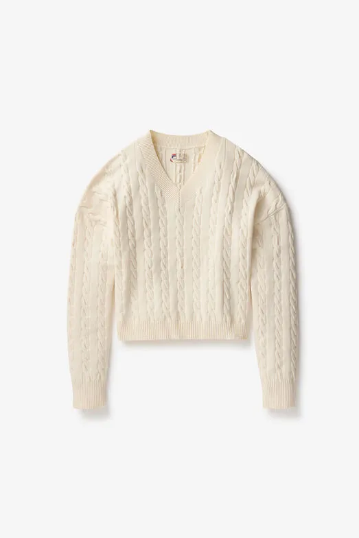 Baseline Chunky V-Neck Sweater sold by Fila