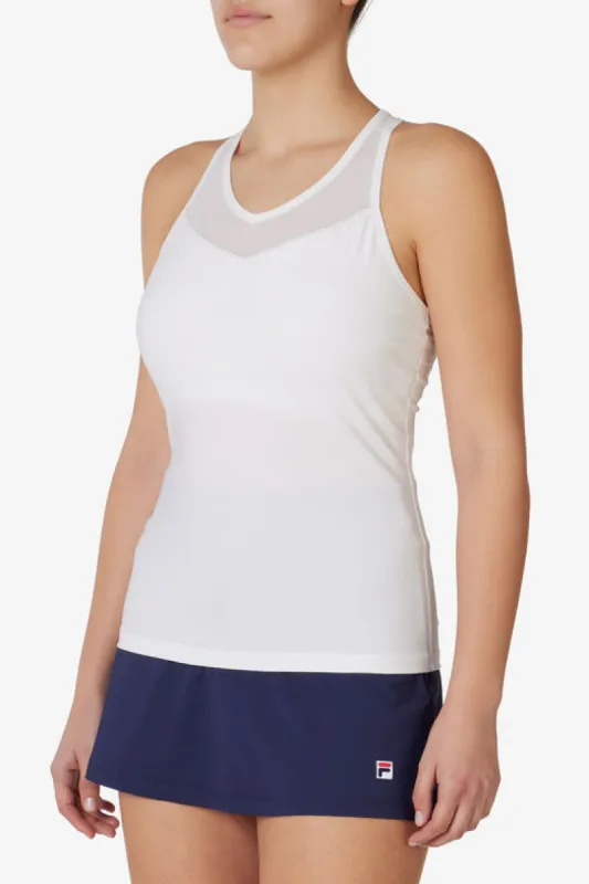 Essentials Raceback Mesh Tank sold by Fila