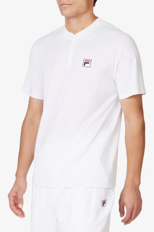 SHORT SLEEVE HENLEY made by Fila
