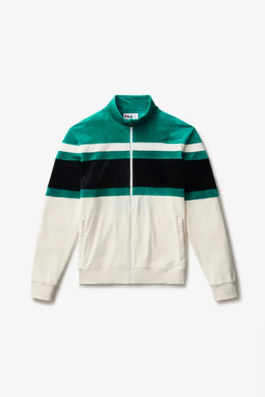 Smart Retro Velour Blocked Track Jacket sold by Fila
