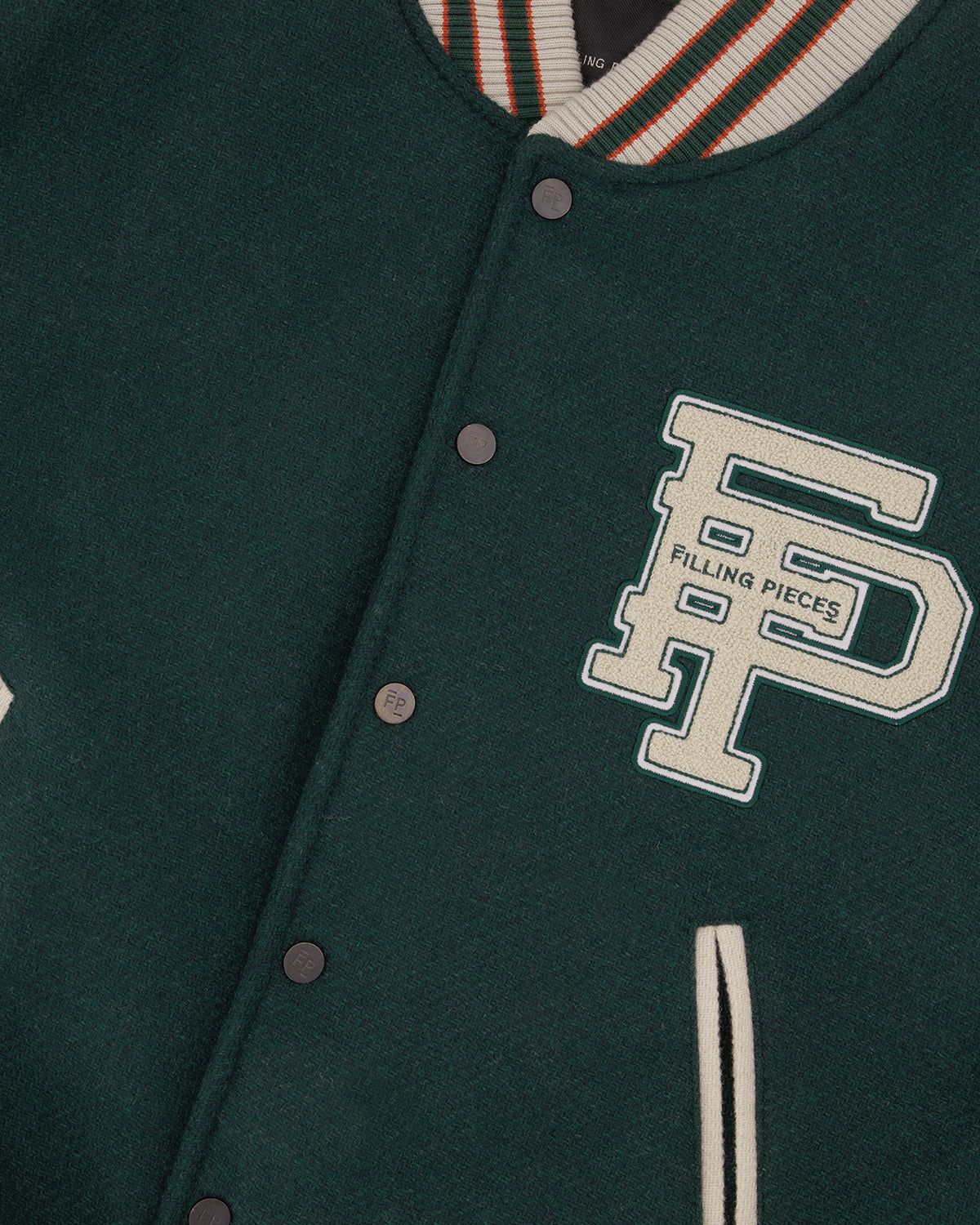 Varsity Jacket Green / Off White sold by Filling Pieces product image thumbnail 7