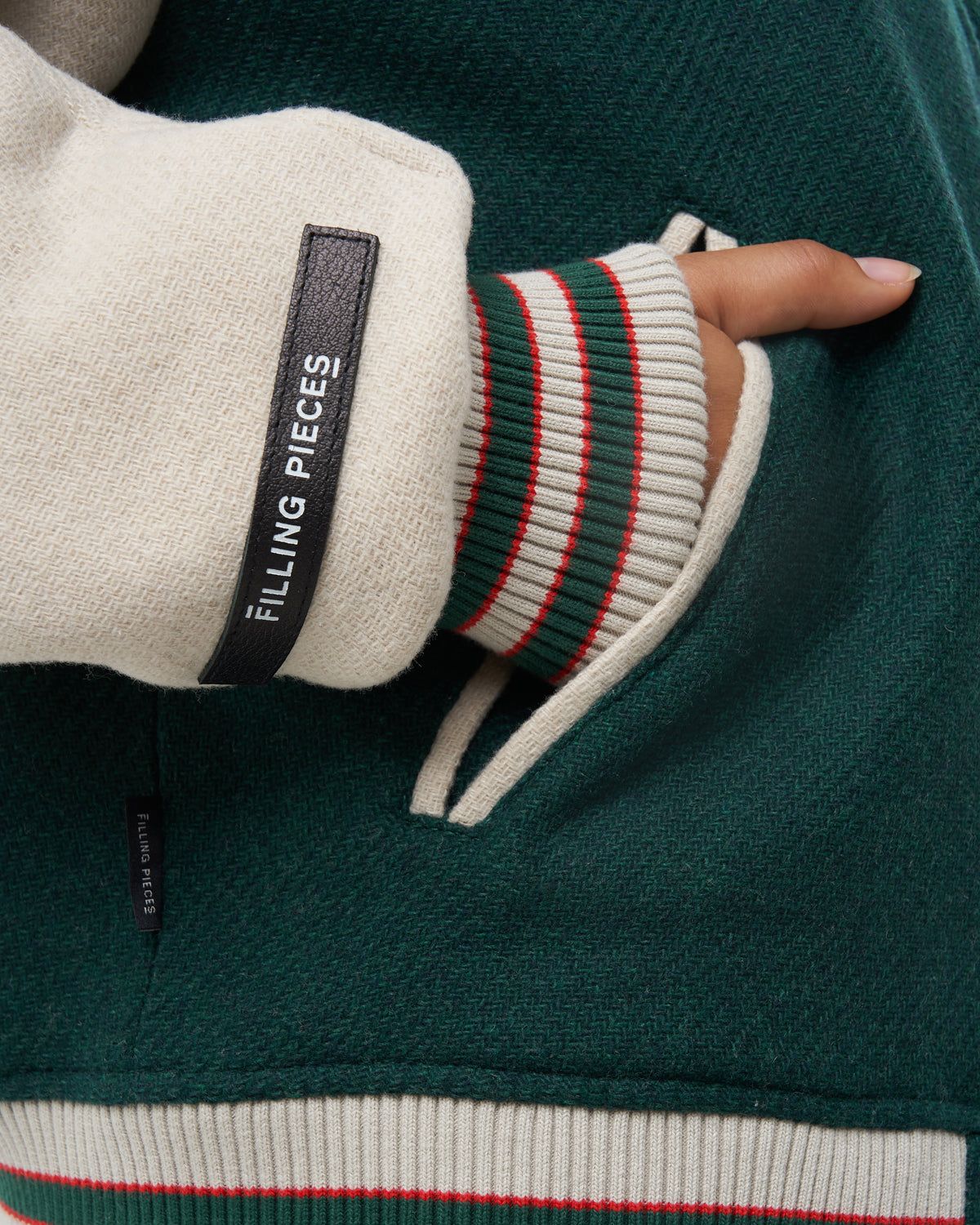 Varsity Jacket Green / Off White sold by Filling Pieces product image thumbnail 14