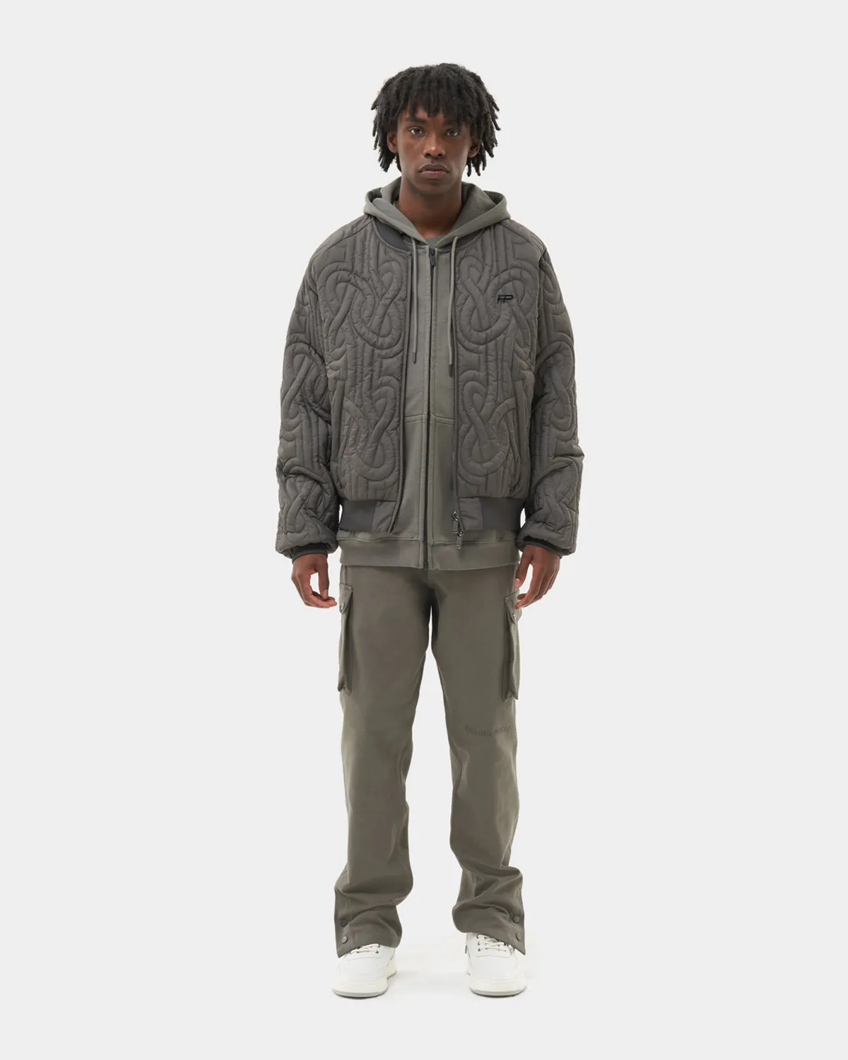 Bomber Quilted Gunmetal sold by Filling Pieces product image thumbnail 3