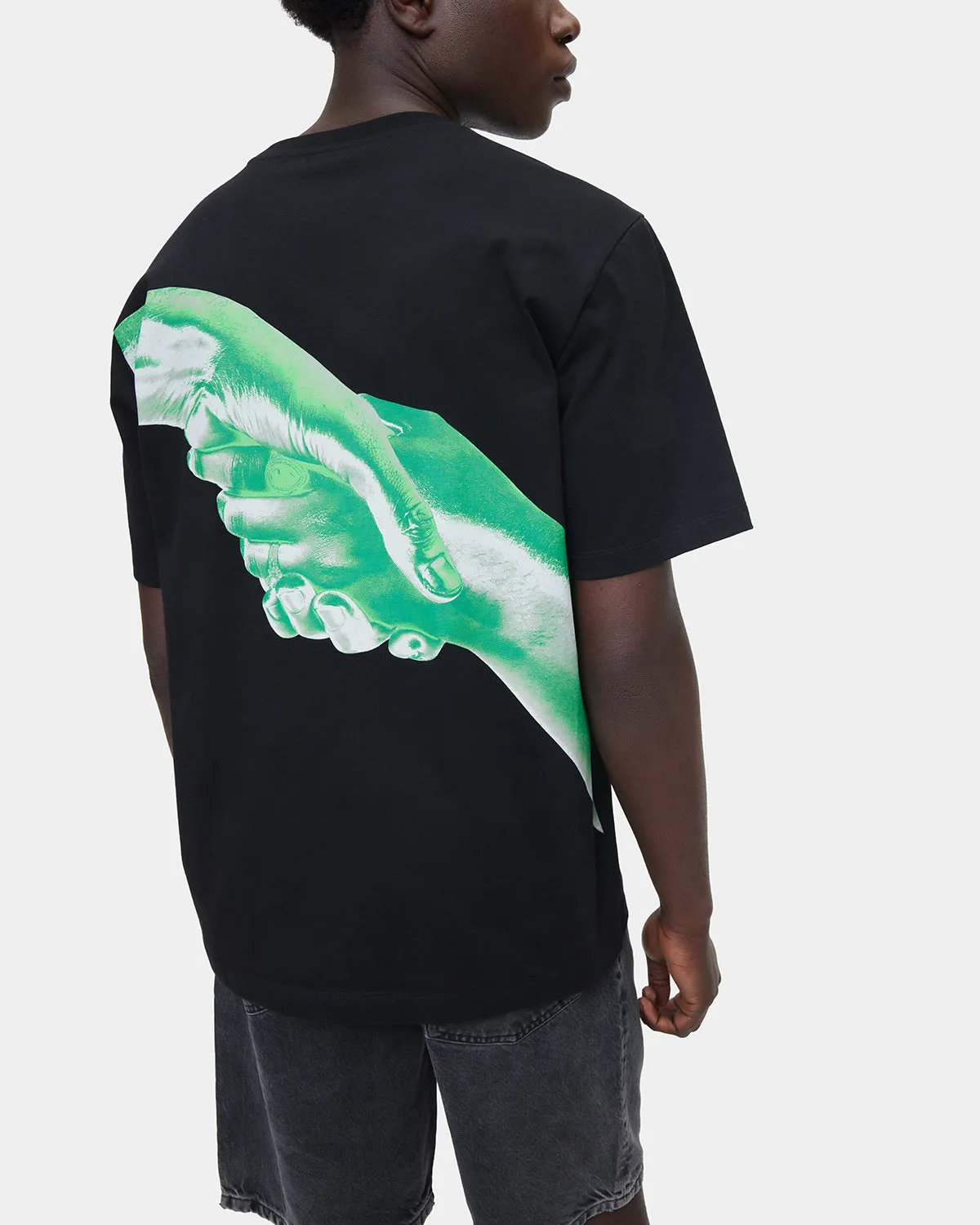 T-shirt Handshake Black / Green sold by Filling Pieces product image thumbnail 3