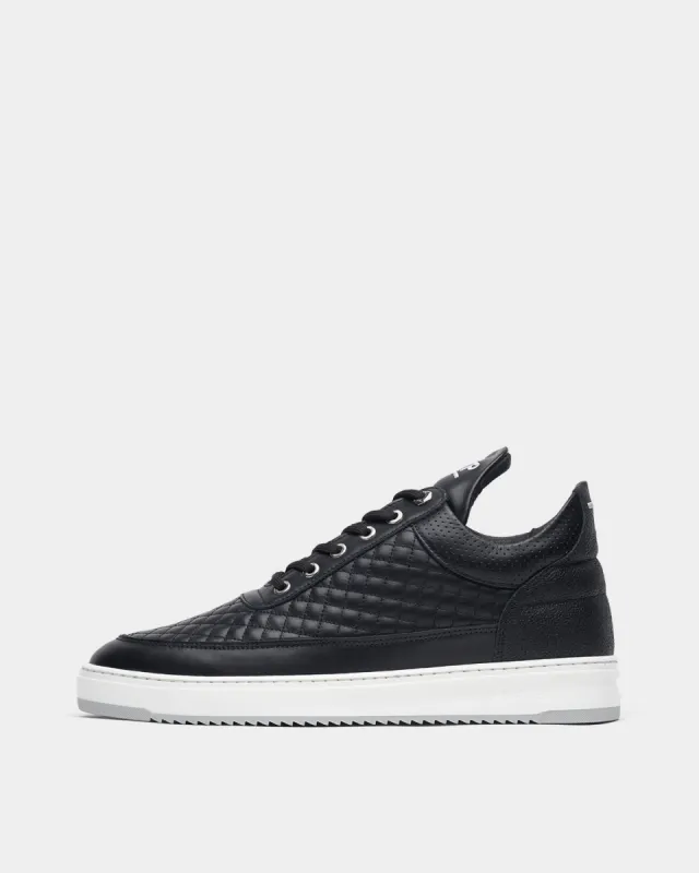 Low Top Quilted Jet Black sold by Filling Pieces