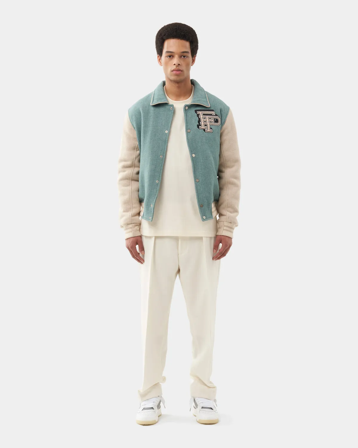 Varsity Jacket Sage Green sold by Filling Pieces