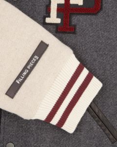 Varsity Jacket Dark Grey / Off White sold by Filling Pieces