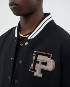 Varsity Jacket Black / White sold by Filling Pieces