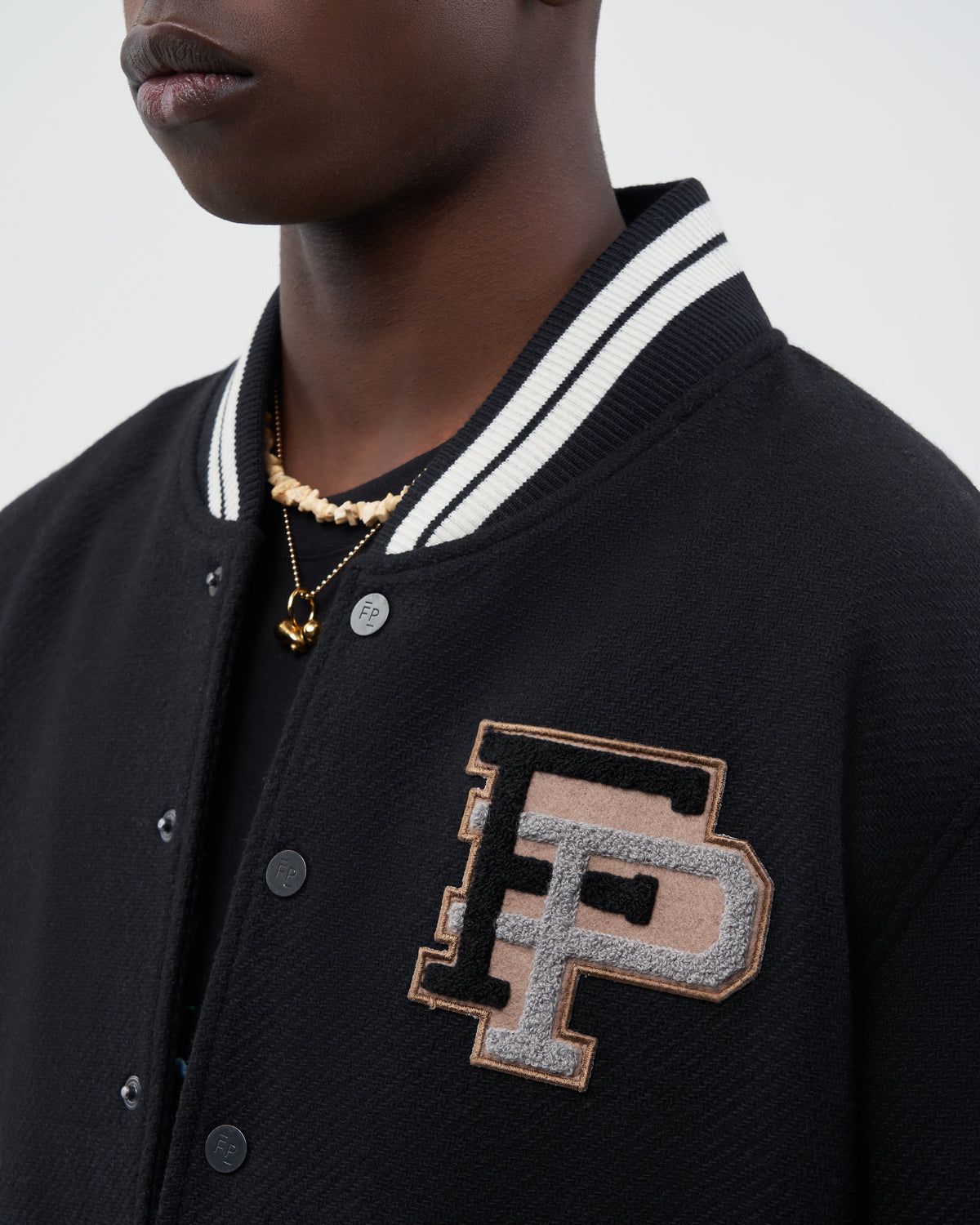 Varsity Jacket Black sold by Filling Pieces product image thumbnail 2