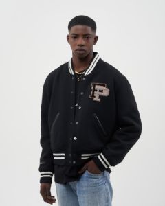Varsity Jacket Black / White sold by Filling Pieces