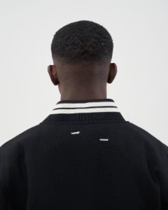Varsity Jacket Black / White sold by Filling Pieces