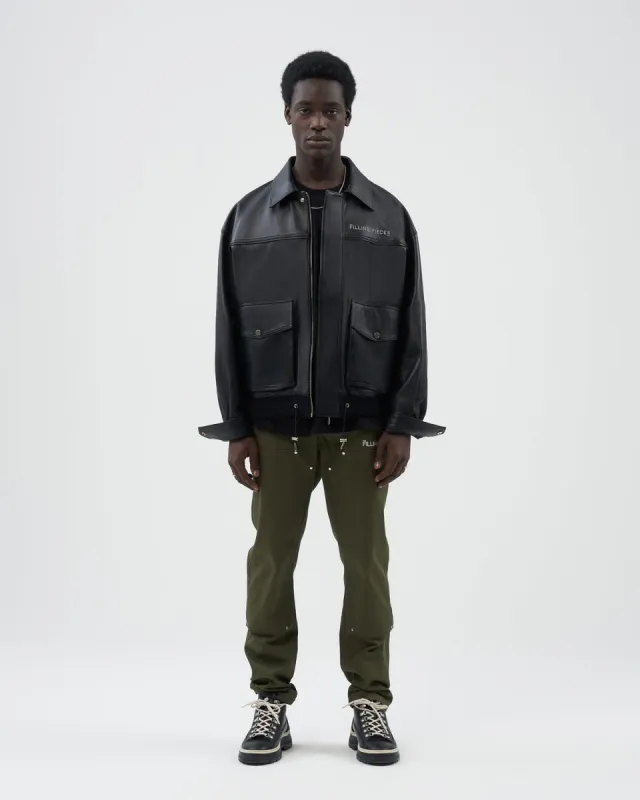 Leather Jacket Boxy Black sold by Filling Pieces