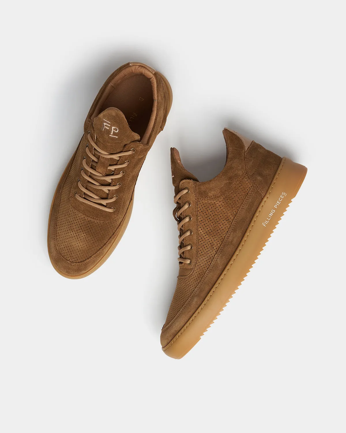 Low Top Perforated Suede Brown sold by Filling Pieces product image thumbnail 4