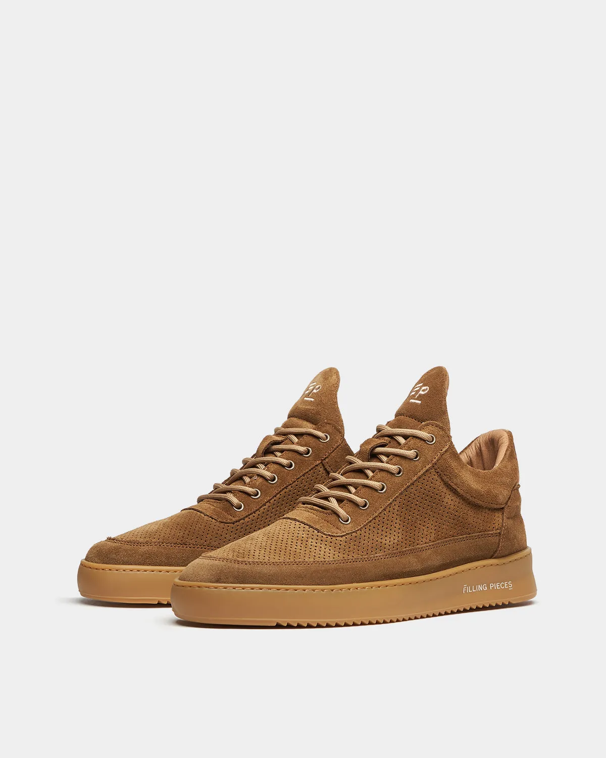 Low Top Perforated Suede Brown sold by Filling Pieces product image thumbnail 2