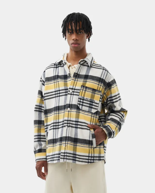 Overshirt Plaid Off White / Old Gold sold by Filling Pieces