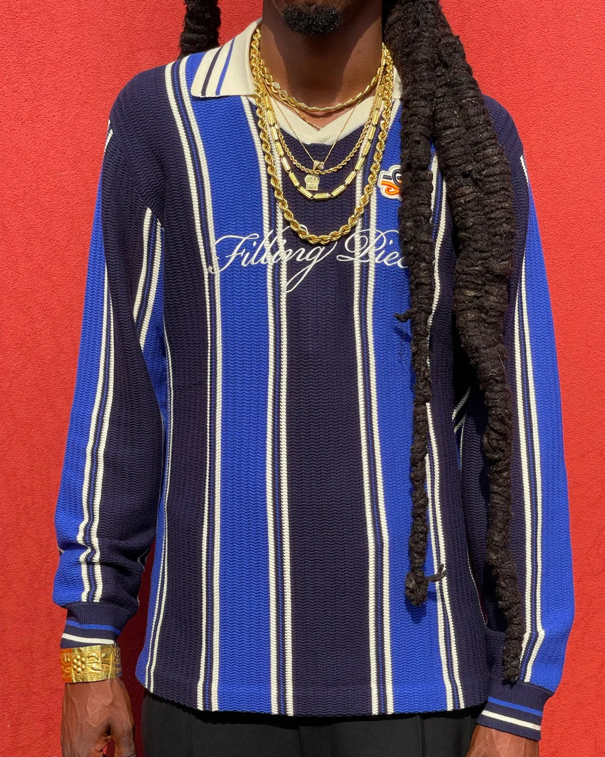 Knit Football Jersey Navy sold by Filling Pieces product image thumbnail 4