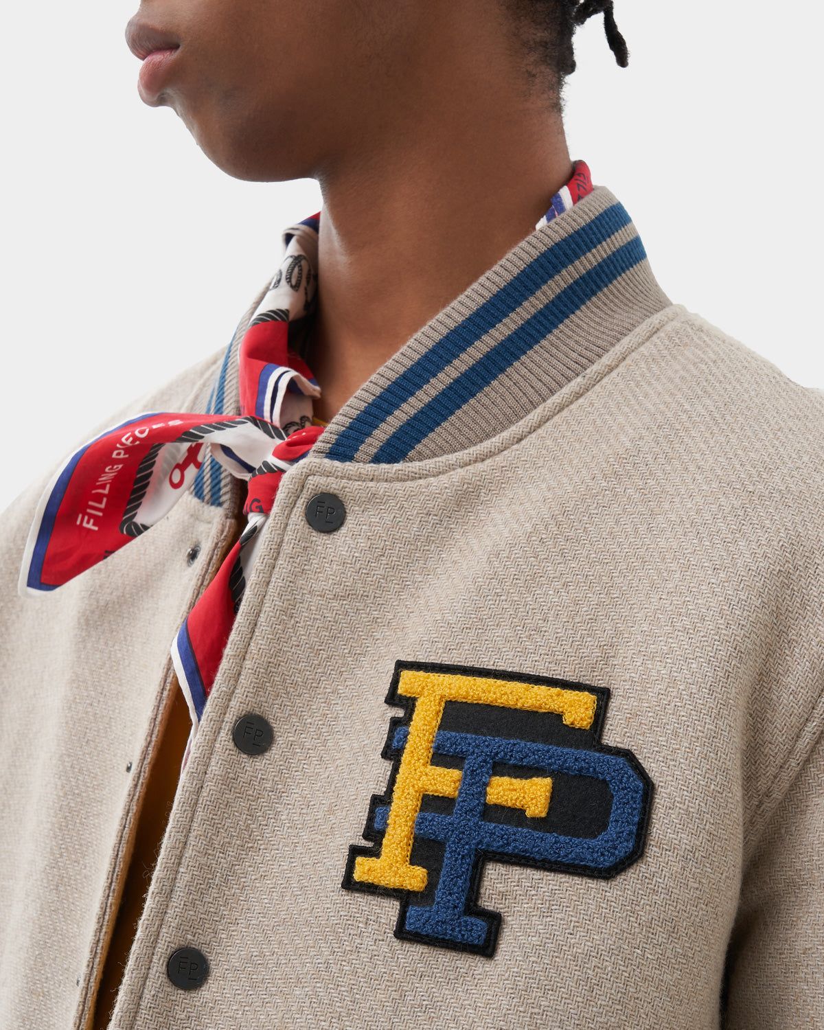 Varsity Jacket Sand sold by Filling Pieces product image thumbnail 4