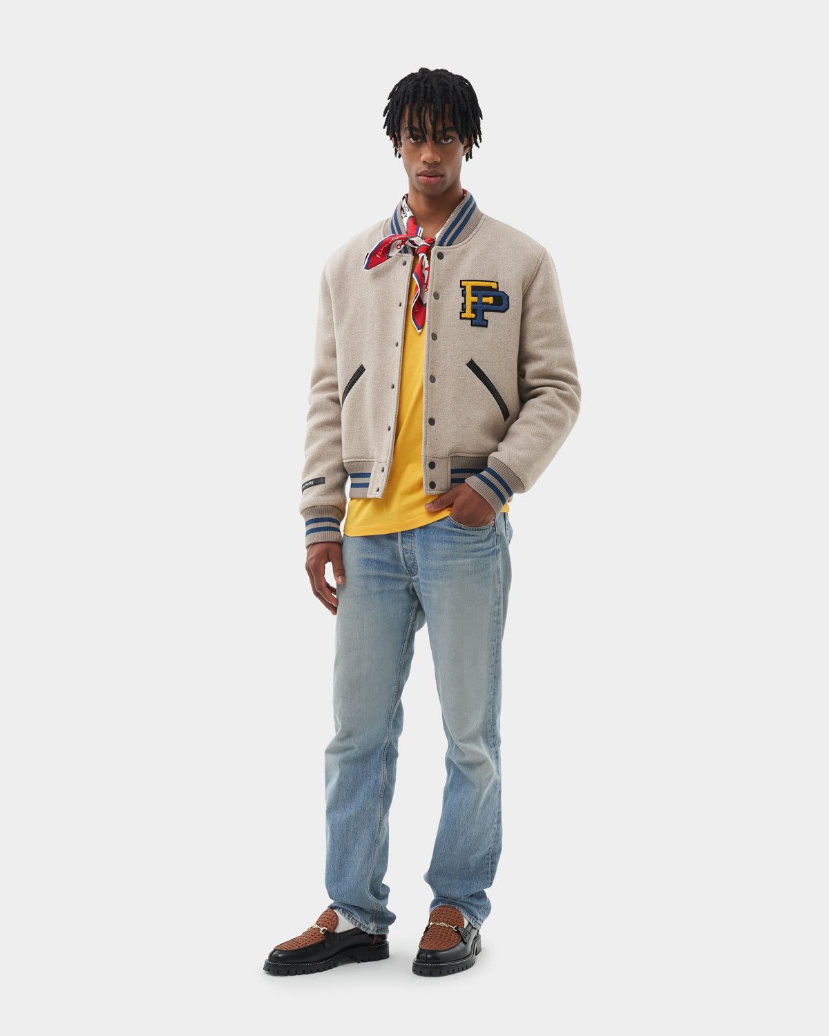 Varsity Jacket Sand sold by Filling Pieces product image thumbnail 2