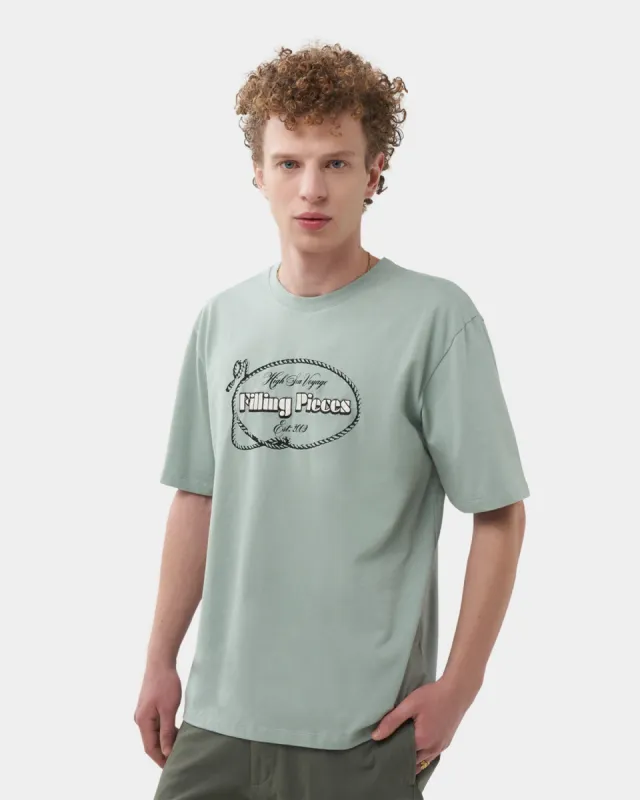 Tee High Sea Voyage Blossom Green made by Filling Pieces