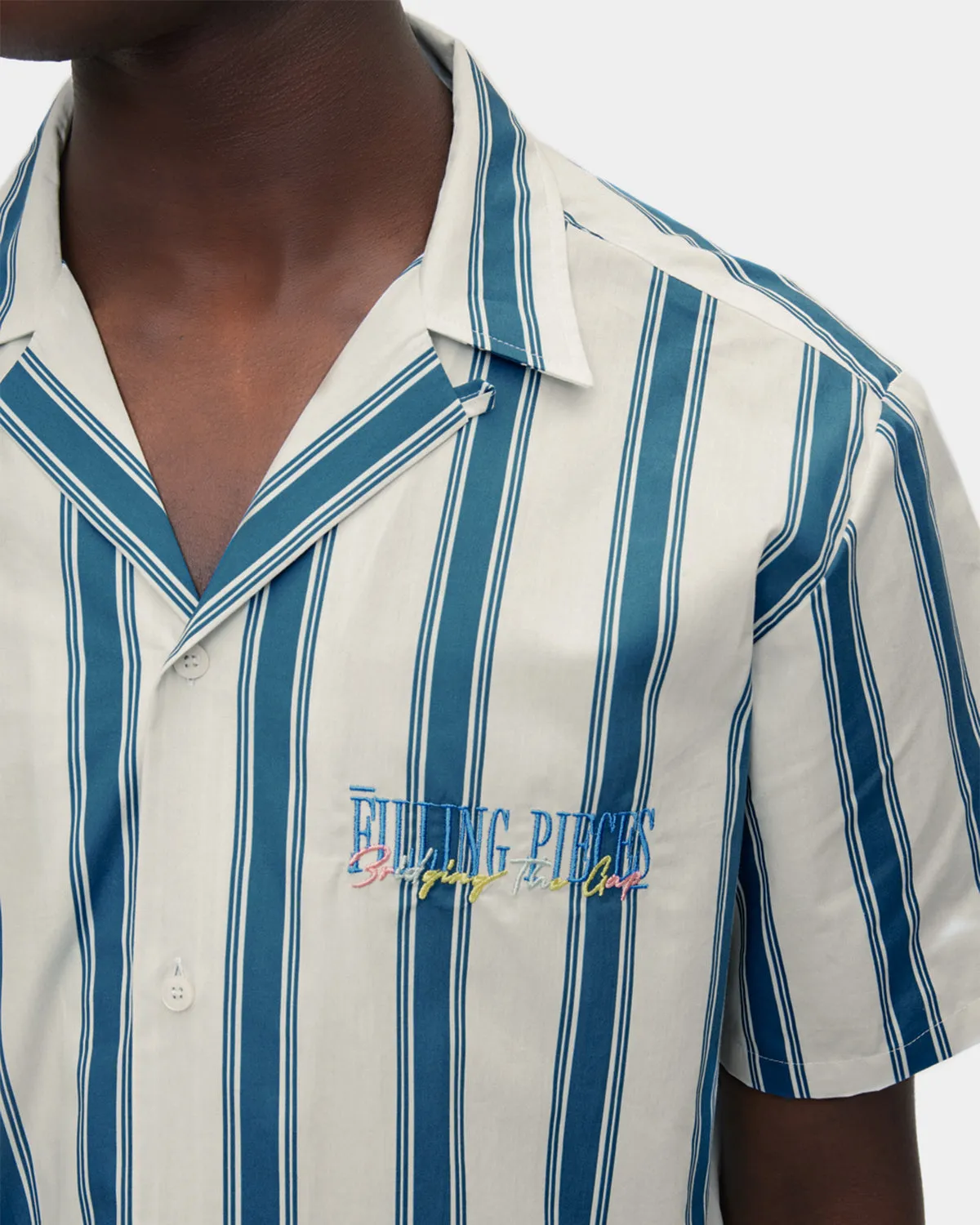 Resort Shirt Striped Adriatic Blue sold by Filling Pieces product image thumbnail 2