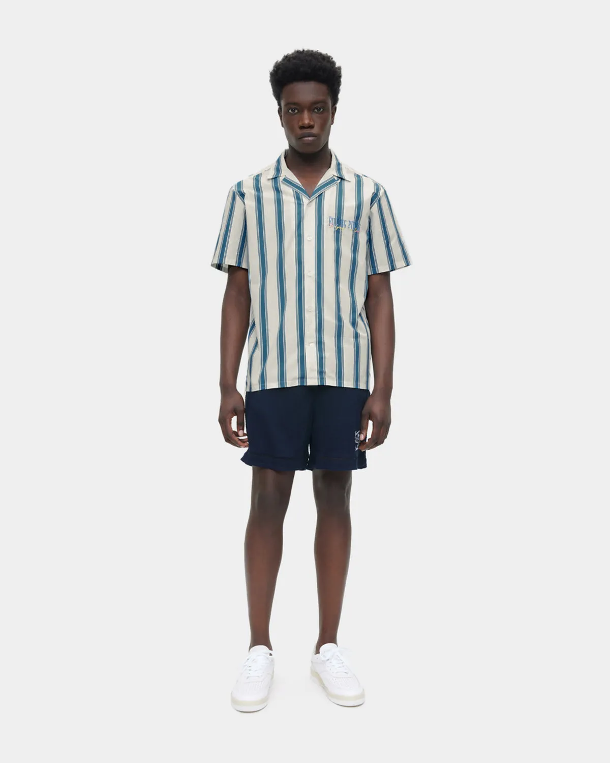 Resort Shirt Striped Adriatic Blue sold by Filling Pieces product image thumbnail 4