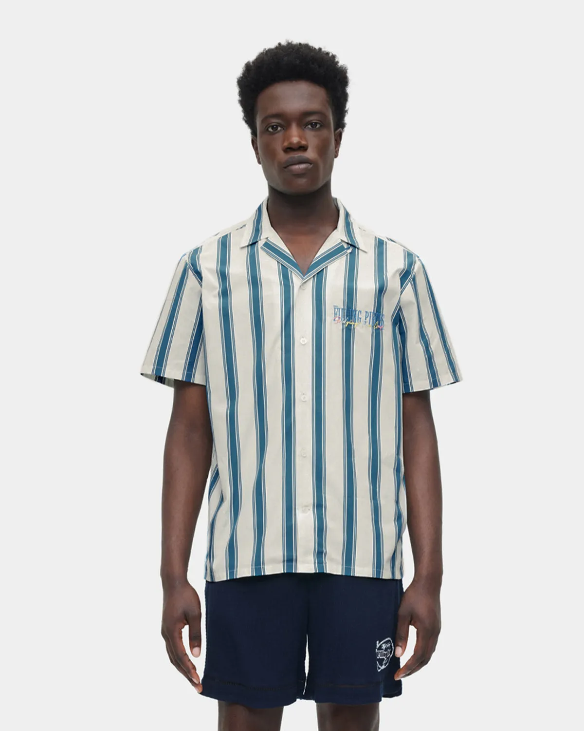 Resort Shirt Striped Adriatic Blue sold by Filling Pieces