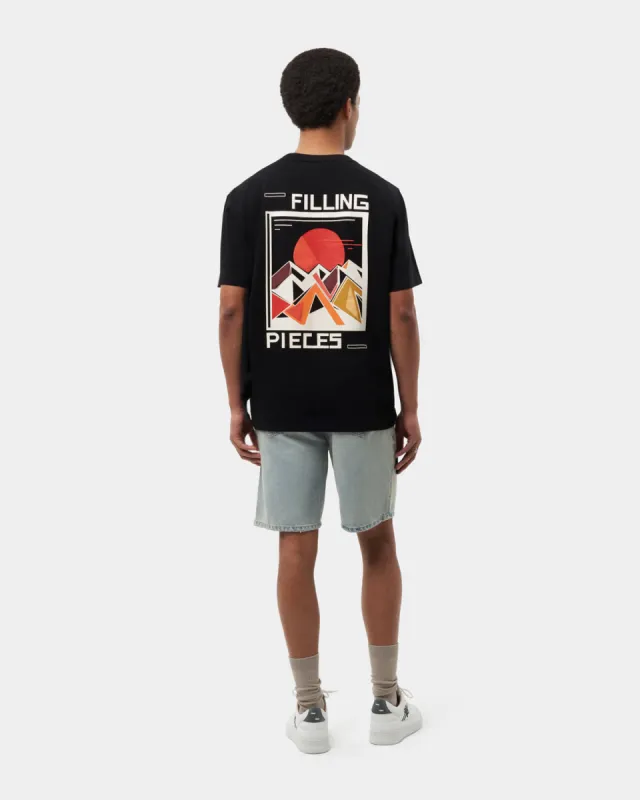 T-shirt Sunset Black made by Filling Pieces