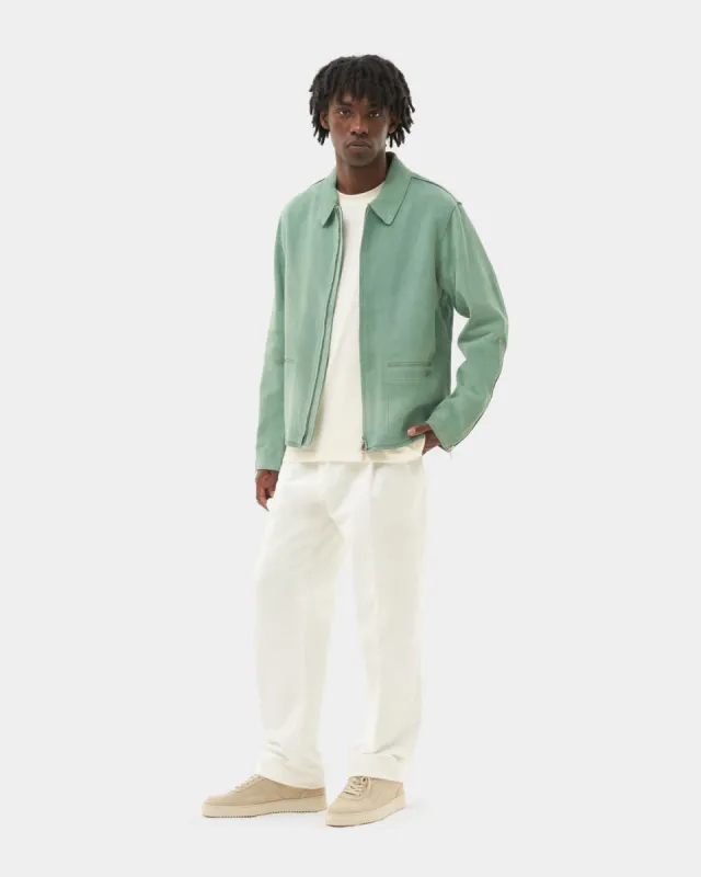 Leather Jacket Suede Frosty Green sold by Filling Pieces