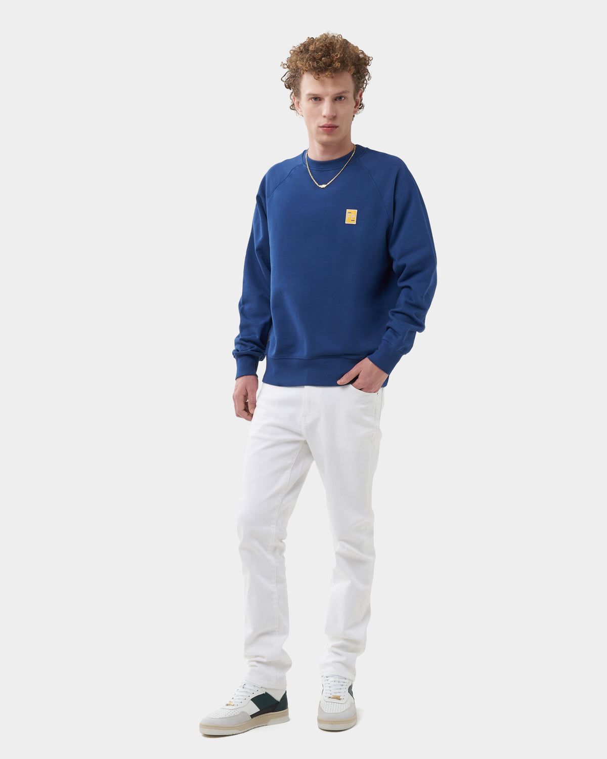 Crewneck Lux Navy Peony sold by Filling Pieces product image thumbnail 2