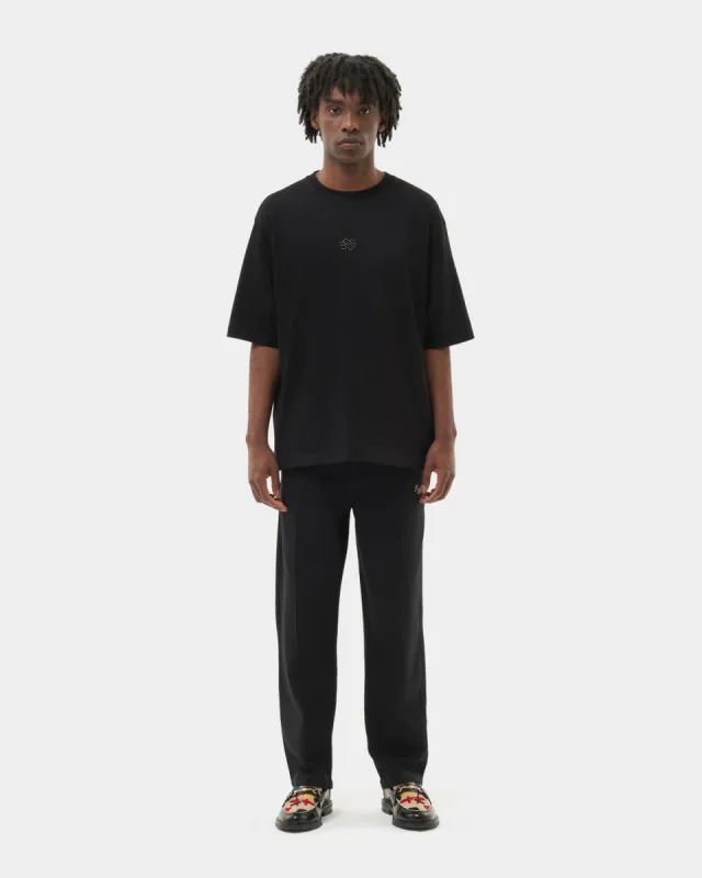 T-shirt Boxy Embroidered Black sold by Filling Pieces