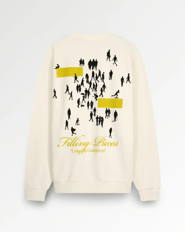 Sweatshirt United by Generations Antique White sold by Filling Pieces