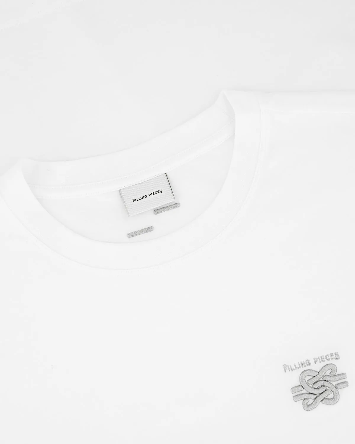 T-shirt Embroidered Knot White sold by Filling Pieces product image thumbnail 3