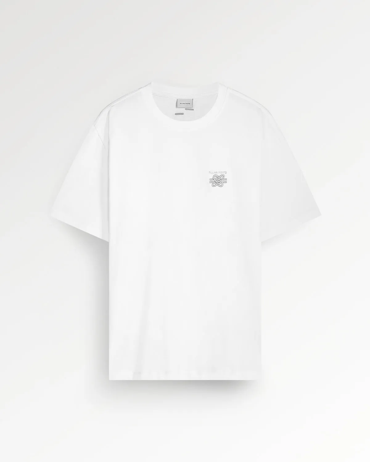 T-shirt Embroidered Knot White sold by Filling Pieces