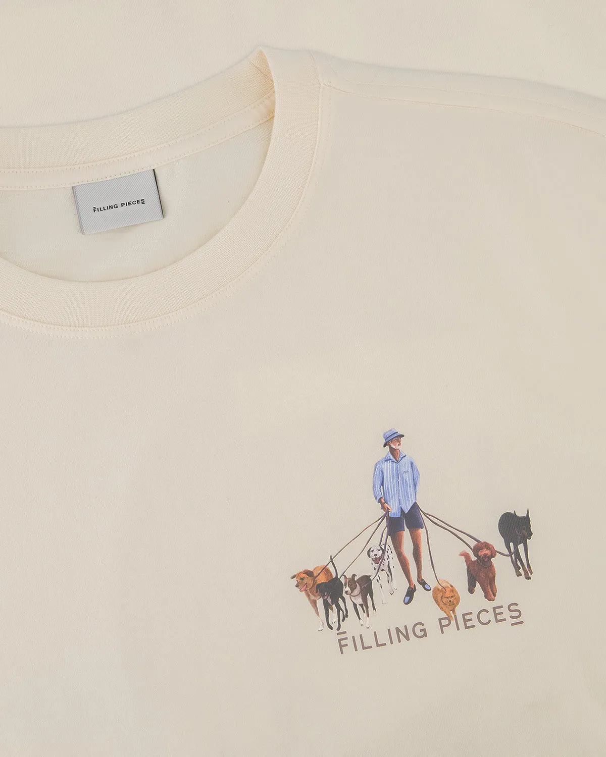 T-shirt Dog Walker Antique White sold by Filling Pieces product image thumbnail 3