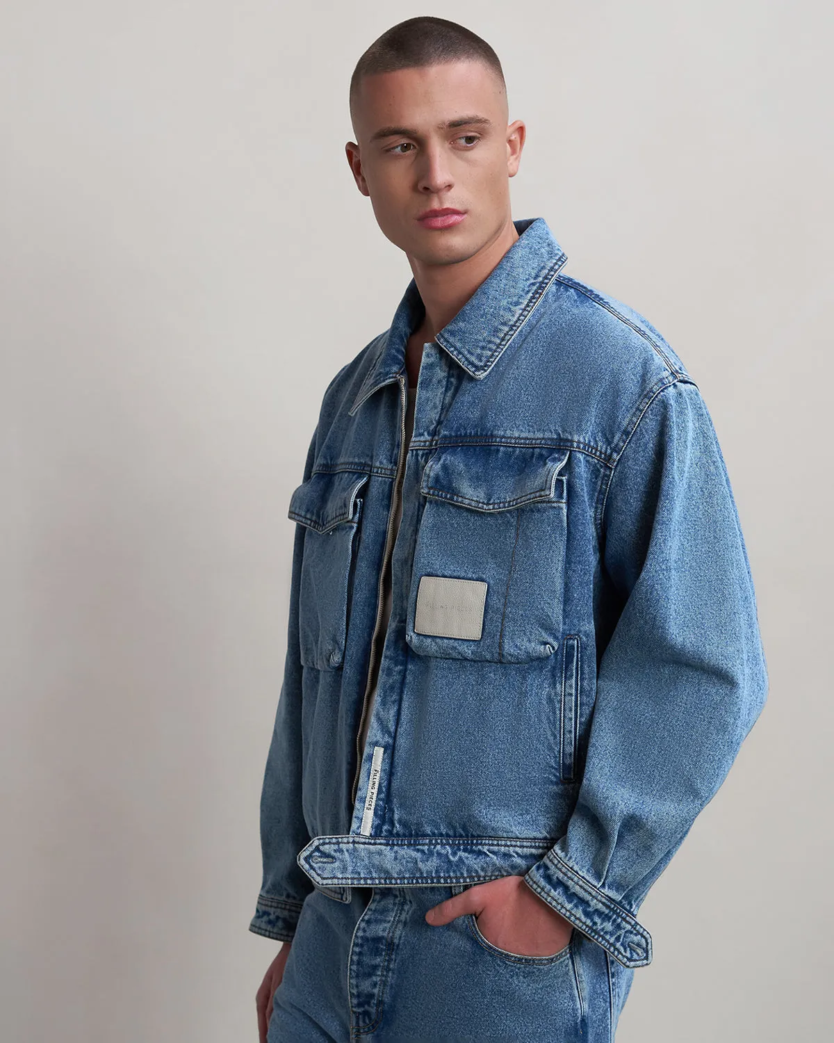 Denim Jacket Indigo sold by Filling Pieces product image thumbnail 4