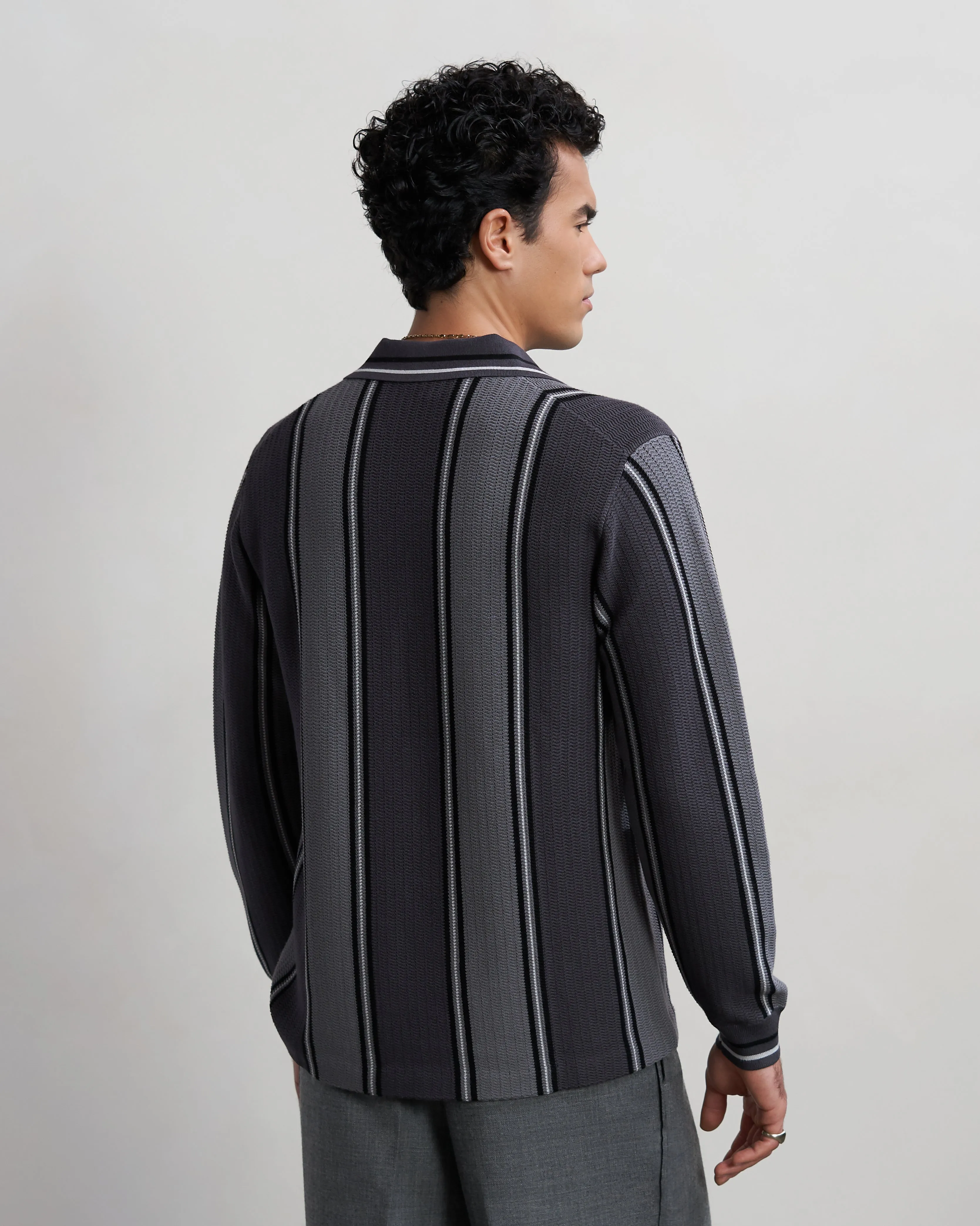 Knit Football Jersey Black / Grey sold by Filling Pieces product image thumbnail 5