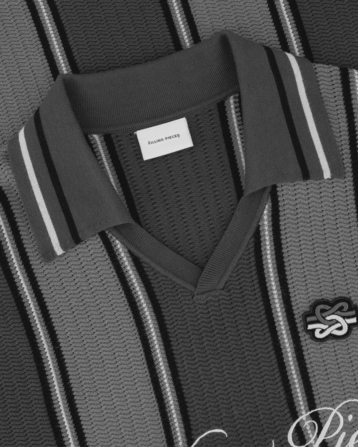 Knit Football Jersey Black / Grey sold by Filling Pieces product image thumbnail 3