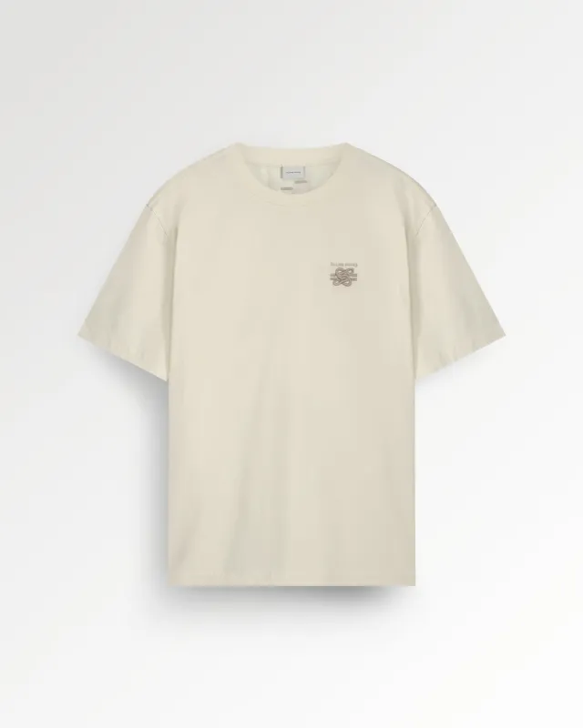T-shirt Embroidered Knot Antique White sold by Filling Pieces