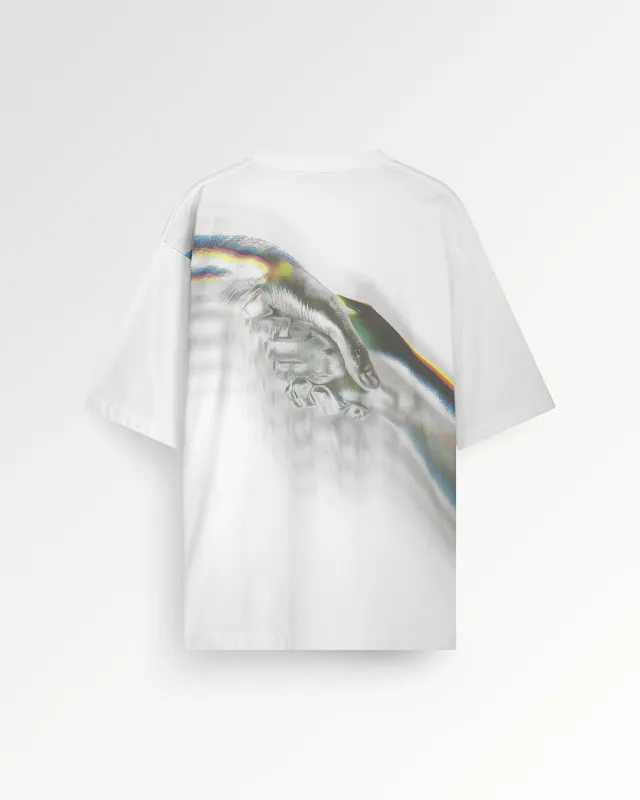 T-shirt Boxy Handshake Rhythm White sold by Filling Pieces