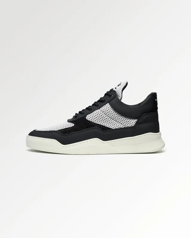 Low Top Ghost Mesh Black / White sold by Filling Pieces