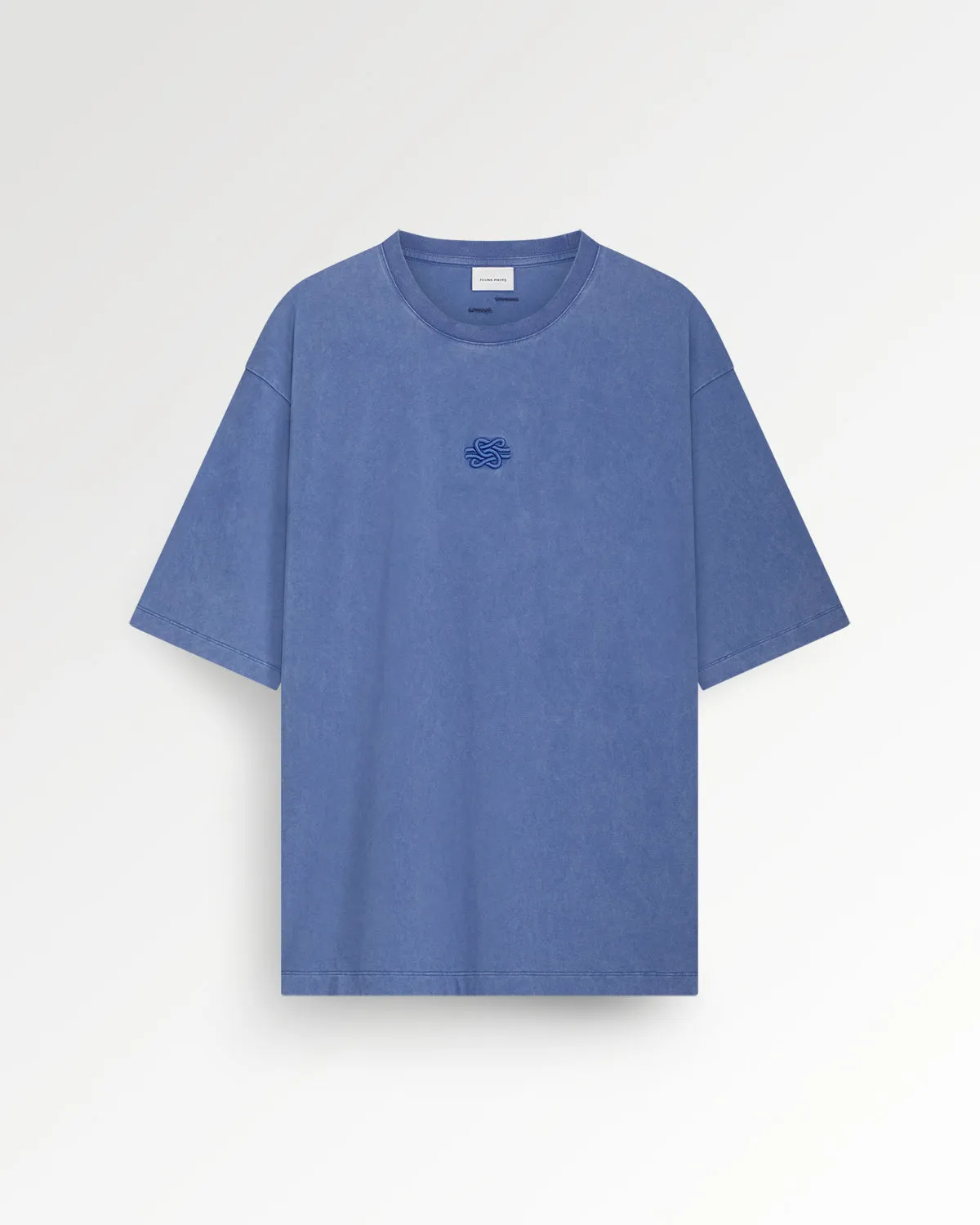 T-shirt Boxy Embroidered Vintage Blue sold by Filling Pieces