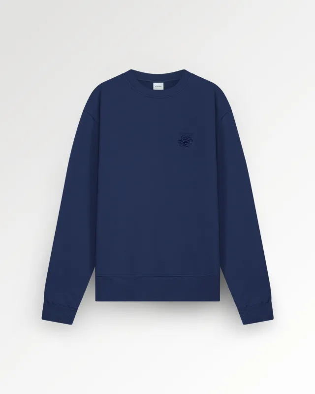Sweatshirt Embroidered Knot Navy sold by Filling Pieces