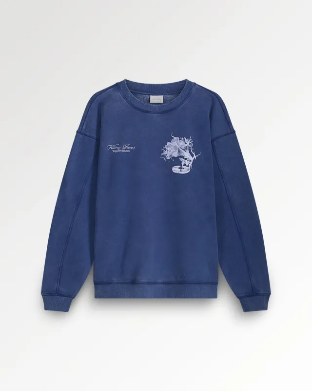Sweatshirt Gramophone Vintage Blue sold by Filling Pieces