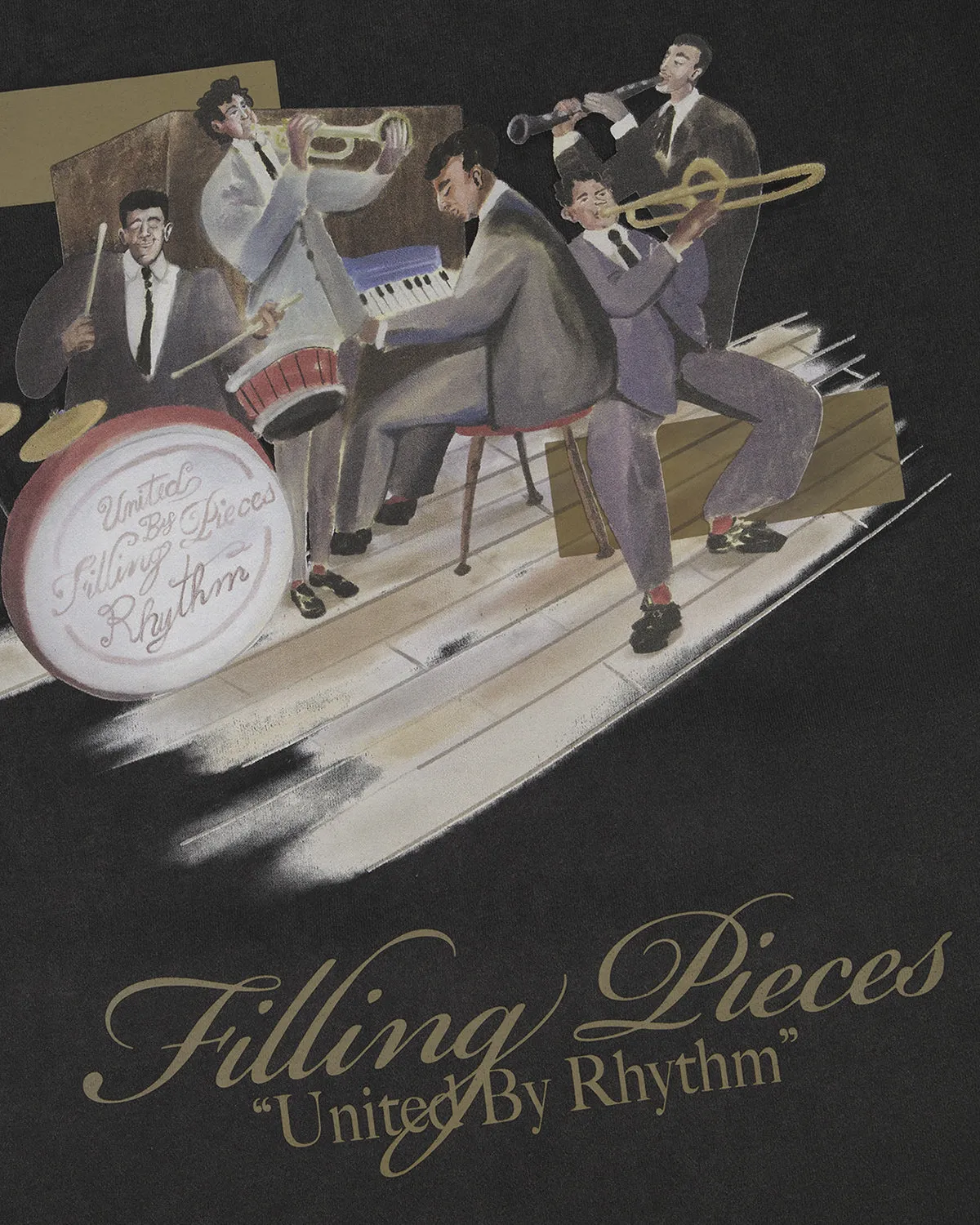 Sweatshirt Band Vintage Black sold by Filling Pieces product image thumbnail 3