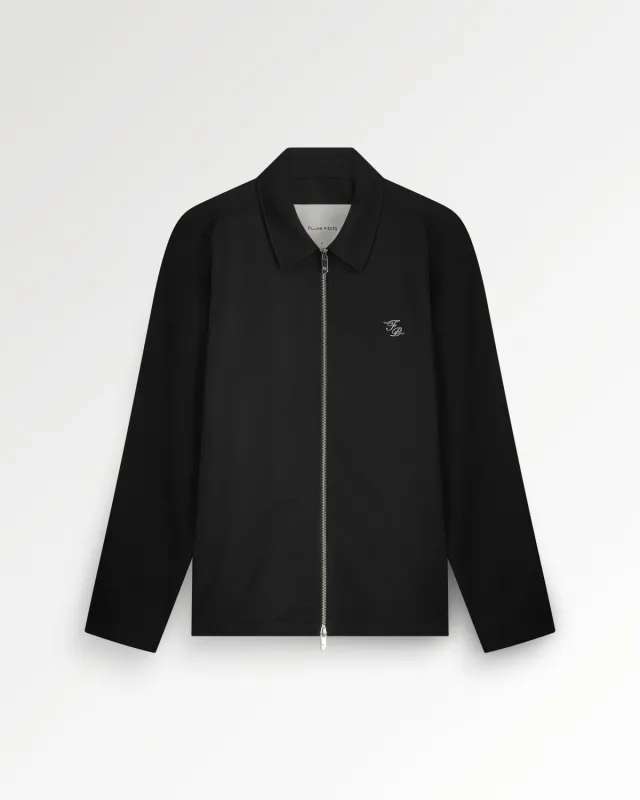 Coach Jacket Twill Wool Black made by Filling Pieces